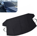 Windshield Cover for Ice and Snow, 75" x 47.25" Heavy Duty 600D Oxford Fabric Protector, Windproof Anti-theft Car Windshield Cover, Universal for Cars SUVs Trucks (Black)
