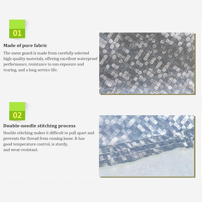 Car Windshield Snow Cover, 7-Layer Thickened Windproof Waterproof Windscreen Snow LCE Frost Protection, Automotive Exterior Windshield Ice Cover, Universal for Vehicles (39 × 33.9'')