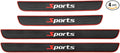 4 PCS Car Door Sill Protector, Anti-Scratch Automotive Threshold Protective Strip, Waterproof Door Edge Guards Step Shield Cover for Sedans Trucks SUVs, Car Accessories (Sport)