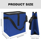 Car Trash Can, Leak-Proof Waterproof Trash Bin Collapsible Portable Auto Garbage Bag Large Capacity Trashcan Storage Bag Multipurpose Car Organizer Hanging (Blue)