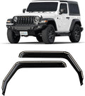 in-Channel Incredibly Durable Rain Guards for Jeep Wrangler JL 2018-2026/Jeep Gladiator 2020-2026, Original Window Deflectors, Vent Window Visors, Vent Deflector, 2 pcs. - 318169