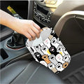 Portable Reusable Waterproof Car Trash Bin, Multipurpose Vehicle Organizer, Road Trip Essentials (Dog paw)