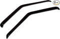 WV-176 Outside Mount Window Visor Deflector Rain Guard Dark Smoke 2-pc Set, Compatible with 2000-2004 Ford Focus Hatchback