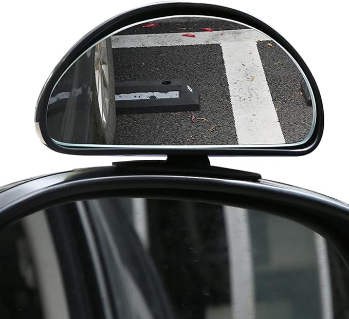 Blind Spot Mirror for Car, Stick-On Blind Side Mirror for Cars, SUVs & Trucks, Adjustable HD Glass Convex Wide-Angle Blindspot Mirrors
