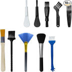 ZIMISI 10PCS Car Detailing Brush Kit, Nylon Anti-Static Car Interior Cleaning Tools, Portable Crevice Cleaning Brush Auto Dusting Tool Multipurpose for Dashboard Air Vent Computer Keyboard