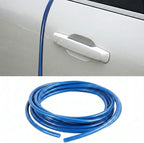 16Ft (5M) Car Door Edge Protector, Self-Adhesive Scratch Resistant U Shape Auto Door Edge Guard Decoration, Anti-Collision Car Doors Trim Strip Protector for Truck, SUV, Sedan (Blue-5M)