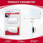 Blind Spot Car Mirror, HD Glass Frameless Convex Side Mirror Blindspot, Wide Angle Rear View Mirrors for SUVs, Trucks and RVs - Car Accessories