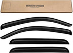 Window Rain Guards Visors for 2005-2023 Toyota Tacoma Double Cab, Out-Channel Window Vent Wind Shades Deflectors Shield for 05-23 Tacoma 4 Full-Size Cab