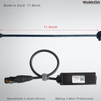 XLR Ground Loop Isolator Hum Eliminator for Home Stereo System/Speaker/Car Audio/Car Kit/Audio Player (Eliminate The Buzzing Noise) (XLR-HiFi Stereo with Cord)