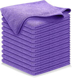 Premium 300GSM Microfiber Cleaning Cloth - 12.5"x12.5" High Performance - 1200 Washes, Ultra Absorbent Microfiber Towels for Cars Undercarriage, Rims & Engine Bay Cleaning - Microfiber Cloth