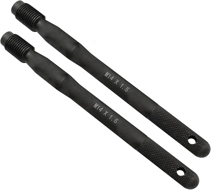 ZKTOOL 2PC Wheel Hanger Alignment Pin Guide Tool - Metric 14x1.5,Wheel Lug Bolt Automotive Mechanic Tool,Wheel Alignment Pin Compatible with Audi Volkswagen Mercedes Benz Ect, M14x1.5…