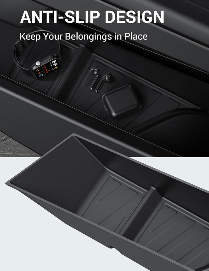 Tesla Cybertruck Door Side Storage Box Front Rear Door Tray Organizer Slot Pockets Handle Insert Protector TPE Cybertruck Accessories 2024 2025 4PCS