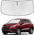 for Chevrolet Trax 2013-2023 Windshield Sun Shade - Custom Fit Chevy Trax LS, LTZ, Premier, SUV 4 Layers Car Sunshades for Front Windows Shade 250T Retractable Shade Blocks UV Rays Car Accessories