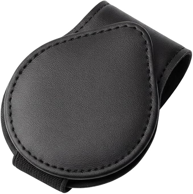 Car Visor Sunglasses Holder, Magnetic Vehicle Sun Visor Eyeglasses Hanger Ticket Card Holder Clip, Auto Interior Sunvisor Glasses Mounter Organizer, Universal for Vehicles (Black)