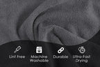 Microfiber Cleaning Cloths (Value Pack of 36) - Size 16 x 16 Inches, Highly Absorbent Cleaning Rags, Lint Free, Reusable and Washable, Microfiber Towels for Cars