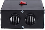 2 Hole Car Heater, 12V 600W Fast Heating, Portable Windshield Defroster with 2 Port Design, Low Noise, for Truck Vehicle Winter