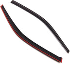WD2-224 Dark Smoke 2 Pcs Set Window Visor (Outside Mount) Deflector Rain Guard Compatible with 1996-2000 Honda Civic Coupe/Hatchback