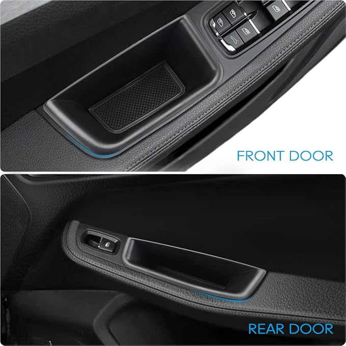 Car Door Tray Organizer Compatible for 2015-2022 2023 2024 2025 Porsche Macan Accessories Interior Car Door Handle Insert Pocket Storage Box