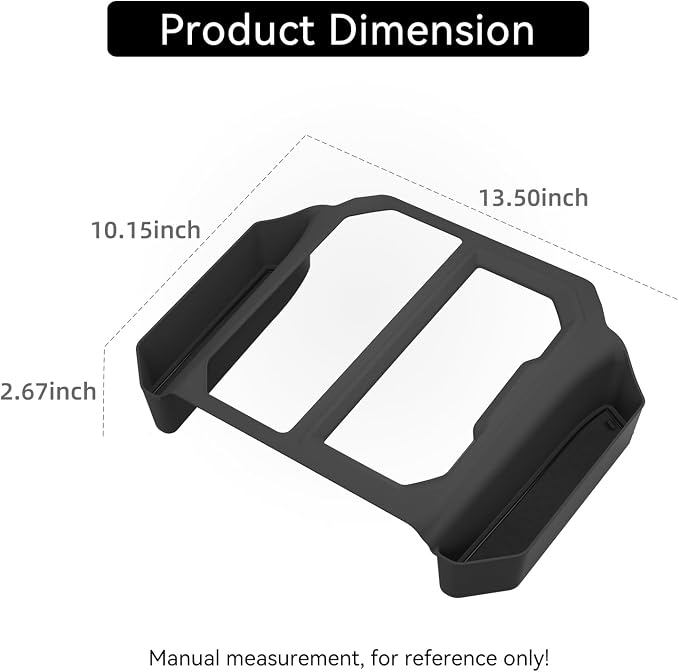 ABS Center Console Organizer for Toyota RAV4 2026 Hanging Storage Box Interior auto Accessories Black