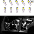 10 PCS Car Interior LED Light Bulb, T10 5050 5SMD LED Car Bulb Kit, Super Bright Automotive Led Replacement Bulbs for Dashboard Dome Map Door Courtesy License Plate Lights (White)
