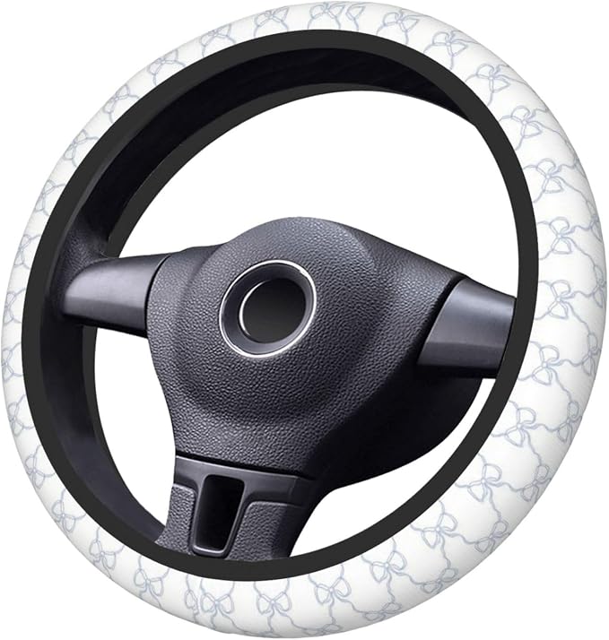Blue Bow Car Steering Wheel Cover Car Accessories
