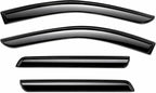 2022-2026 Tape-On Rain Guards for Nissan Pathfinder Side Window Visor Deflectors S SV SL Platinum Rock Creek Smoke Tinted Vent Shades 2023 2024 2025