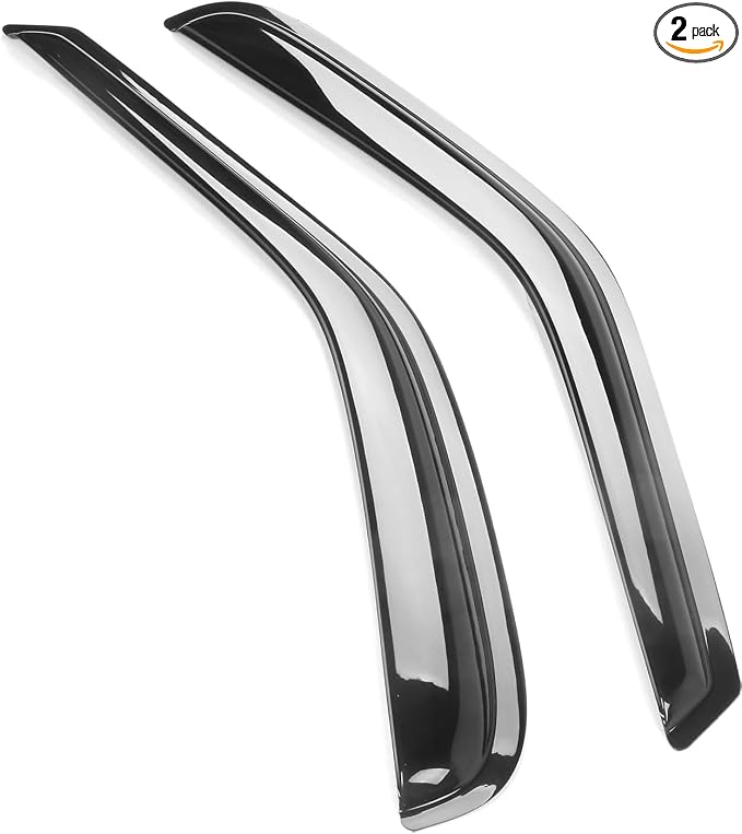 Tape On Window Visors Fits for 1997-2003 Ford F-150 F-250 Standard Cab, Side Auto Window Wind Deflectors, Ventshade, Rain Guards for Cars/Trucks
