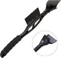 Snow Brush & Ice Scraper, 2 in 1 Detachable Ice Scrapers for Car Windshield Window, Heavy Duty Vehicle Snow Removal Tool with Grip Handle for Cars Trucks SUVs, Winter Car Accessories (Black)