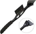 Snow Brush & Ice Scraper, 2 in 1 Detachable Ice Scrapers for Car Windshield Window, Heavy Duty Vehicle Snow Removal Tool with Grip Handle for Cars Trucks SUVs, Winter Car Accessories (Black)
