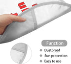 Custom Steering Wheel Sunshade Cover with Your Image, Anti-Heat Cloth Car Steering Wheel Cover Novelty Steering Wheel Accessories for SUV Truck Van Sedan