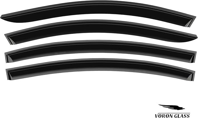 Voron Glass Tape-on Extra Durable Rain Guards for ChevyCruze 2011-2015 Sedan, Window Deflectors, Vent Window Visors, 4 Pieces - 100326