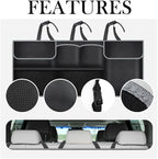 Large Capacity Car Trunk Organizer,Six Pockets Trunk Storage Organizer with Adjustable Straps,Wear-Resistant Oxford Fabric Hanging Trunk Organizer for Car Truck SUV