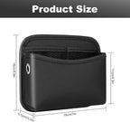 2Pcs Car Side Pocket Organizer, Universal Leather Mini Storage Bag for Cell Phone, Wallet, Key, Glasses, Multifunctional Car Organizer Accessories for Car Seat, Door, Window, Console, 7*4.3*2.2inch