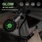 Tire Pressure Gauge 100psi Glow in The Dark, 2.5” Dial Mechanical Tire Gauges for Tire Pressure, Certificated Accuracy Analog Air Pressure Gauge for Cars, Trucks, Bicycles.