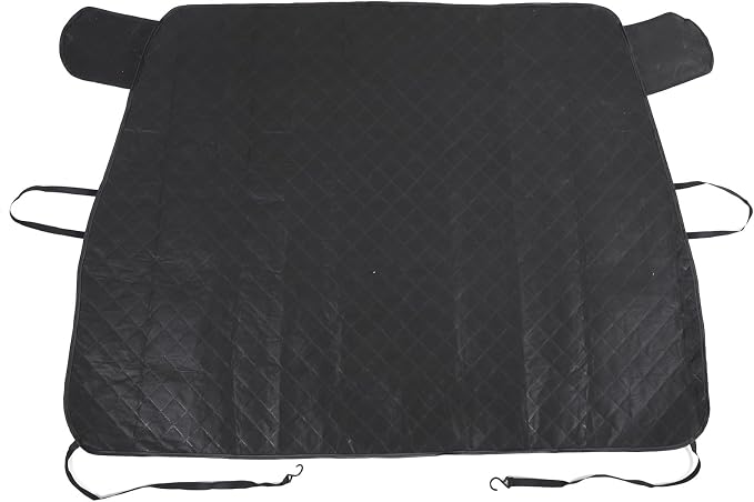 Car Windshield Snow Cover Compatible with Kia Soul 2010-2023 2024 2025+, Windshield Cover for Ice and Snow, 4-Layer Protection for Snow, Ice, UV, Frost Wiper & Mirror Protector, Sunshade Cover