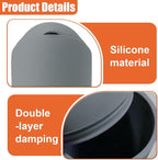 Car Trash Can with Flip Lid, Mini Portable Silicone Auto Cup Holder Garbage Bin, Leakproof Vehicle Trash Storage, Universal Car Accessories for SUV Truck Van Home Office(Gray)