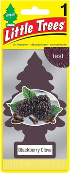 Car Air Freshener | Hanging Paper Tree for Home or Car | Blackberry Clove | Pack of 24
