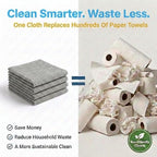 Waffle Weave Microfiber Cloths - 12 x 12 inches - Lint Free Cloth, Streak-Free Absorbent Microfiber Glasses Cleaning Cloth, Screens, Dusting & Appliances - 12 Pack Premium Cloth Wipes