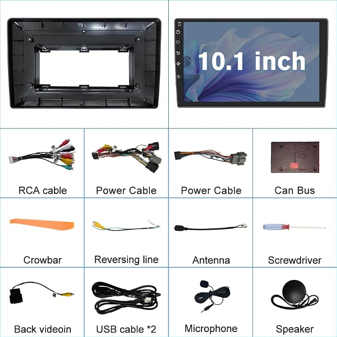[4Core 64GB] Vratzn Car Radio for Chevy Silverado 2007-2013 Tahoe GMC Sierra Yukon, 10 Inch Touch Screen Silverado Radio with CarPlay Android Auto Bluetooth AM FM Head Unit