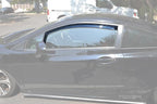 for 2012-2015 Honda Civic 2Dr Coupe | EOS Visors JDM in-Channel Style Smoke Tinted Side Vent Window Deflectors Rain Guards
