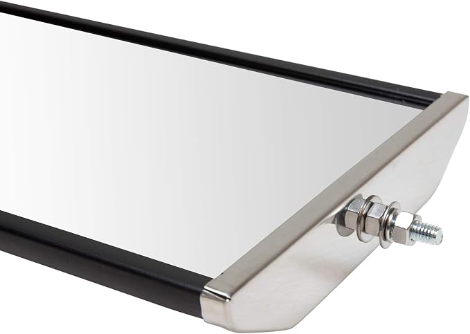 Manual Heated West Coast Mirror 16x7 Stainless Steel fits 2008-19 Freightliner Cascadia, 2002-19 International 4300 4400, 2008-19 Peterbilt 389, 1981-19 Kenworth W900, 2008-19 Mack GU7 GU8