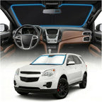 for Chevy Equinox Sun Shade Windshield Cover - Custom Fit Equinox Accessories 2010-2017 Sunshade Foldable UV Protection & Heat Shield Sun Visor Accessories
