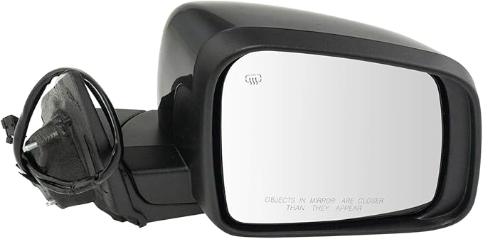 Passenger Side Mirror Assembly Power Heated Memory Turn Signal Paint to Match Black Foldaway Compatible with 2011-2018 Dodge Durango