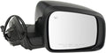Passenger Side Mirror Assembly Power Heated Memory Turn Signal Paint to Match Black Foldaway Compatible with 2011-2018 Dodge Durango