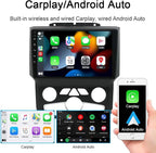 4+64GB for Dodge Ram Radio 2013-2019 1500 2500 3500 9" Android 13 IPS Touchscreen Built-in Apple CarPlay Auto GPS Navigation Bluetooth Head Unit EQ DSP with Free Back Camera AC Ram