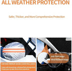 Windshield Cover for Winter Ice/Snow/Frost, Heavy Duty Thick Protective Windscreen Cover, Snow Ice Frost Dust Water Resistent, Heat Car Windshield Snow Cover (58inch*46inch)