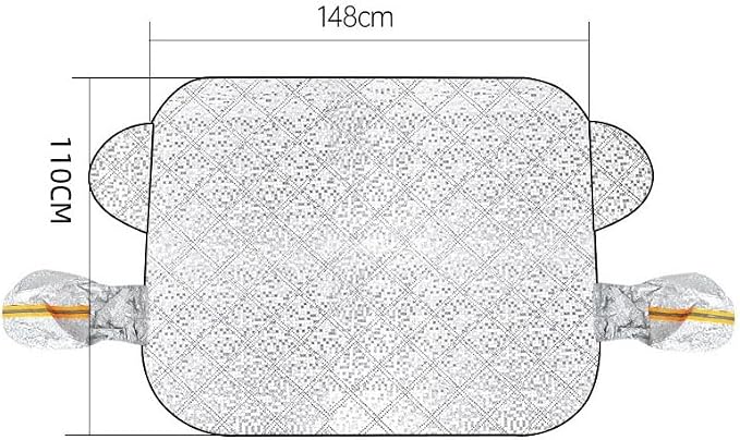 Car Windshield Snow Cover for Toyota Sienna 1998–2025 2026 XL40, Heavy-Duty Anti-Frost Snow Ice Guard, Sun & Rain Resistant All-Weather Windshield Protection Cover,148cm*110cm