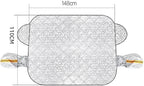 Car Windshield Snow Cover for Toyota Sienna 1998–2025 2026 XL40, Heavy-Duty Anti-Frost Snow Ice Guard, Sun & Rain Resistant All-Weather Windshield Protection Cover,148cm*110cm