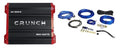 GP-1500.2 1500 Watt 2 Channel Car Audio Amplifier Stereo Amp Bridgeable Bundle with Rockville RWK82 8 Gauge 4 Chan Car Amp Wiring Installation Wire Kit (2) RCA's
