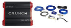 GP-1500.2 1500 Watt 2 Channel Car Audio Amplifier Stereo Amp Bridgeable Bundle with Rockville RWK82 8 Gauge 4 Chan Car Amp Wiring Installation Wire Kit (2) RCA's